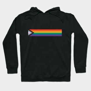 Progress Pride Flag: Retro Horizontal Stripes Hoodie